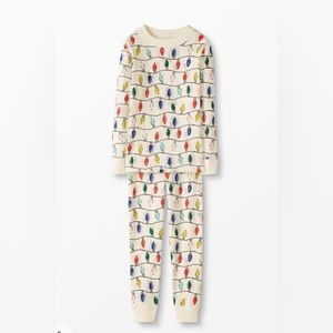 Hannah Andersson Bright Bulbs Christmas pajamas size 8 (130) brand new!